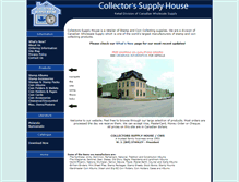 Tablet Screenshot of collectorssupplyhouse.com